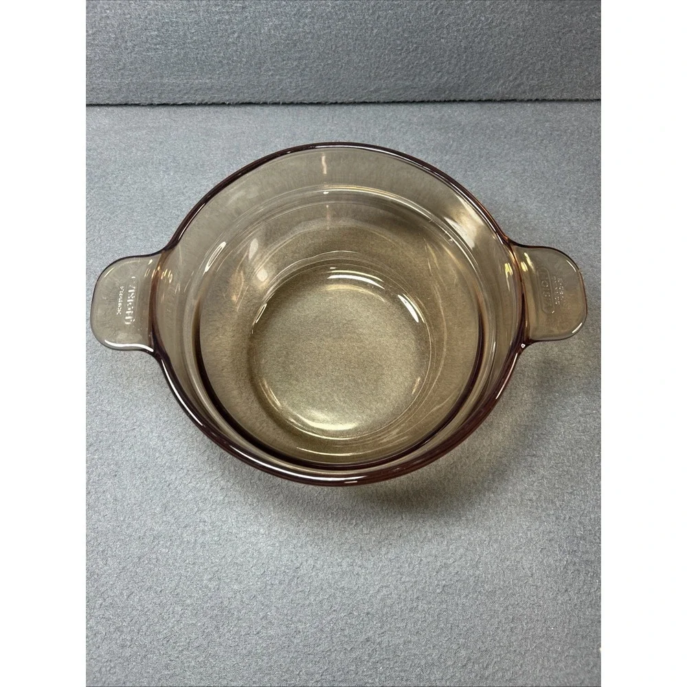 Vintage Visions Amber‎ Glass Double Boiler Insert – France V‑20‑B
